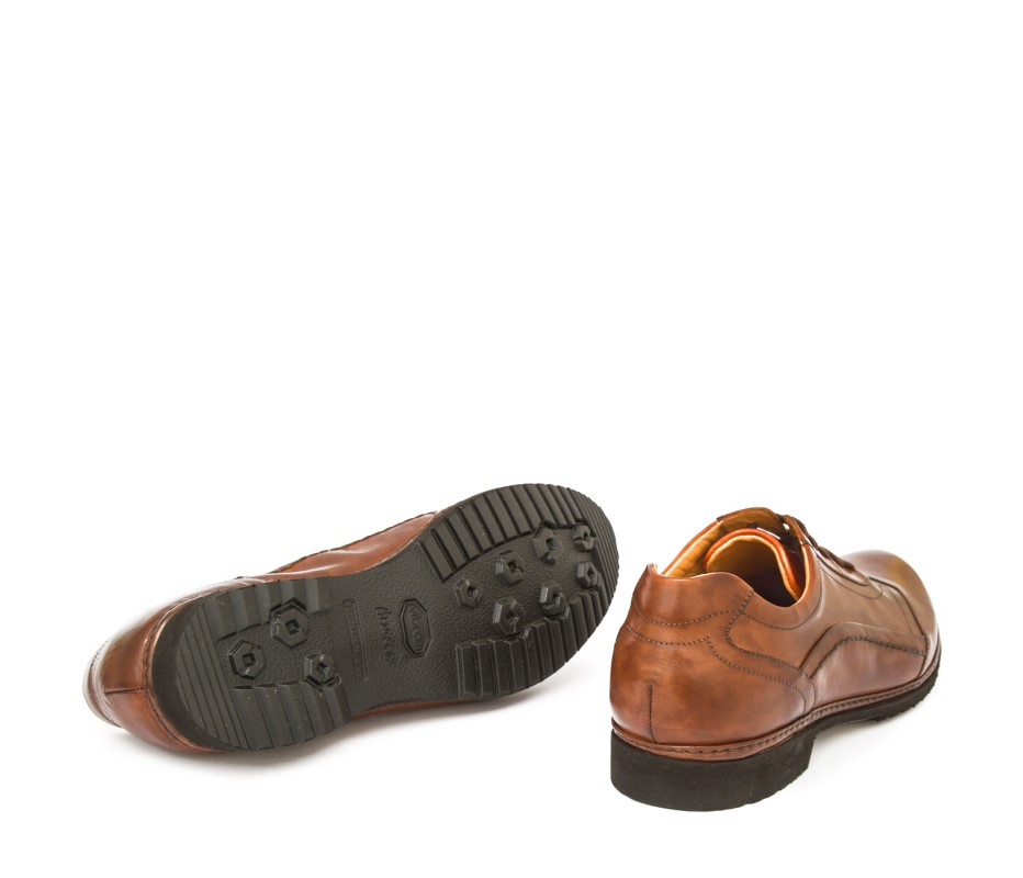 Pakerson DERBY PIENZA PELLE MARRONE TAN 2025
