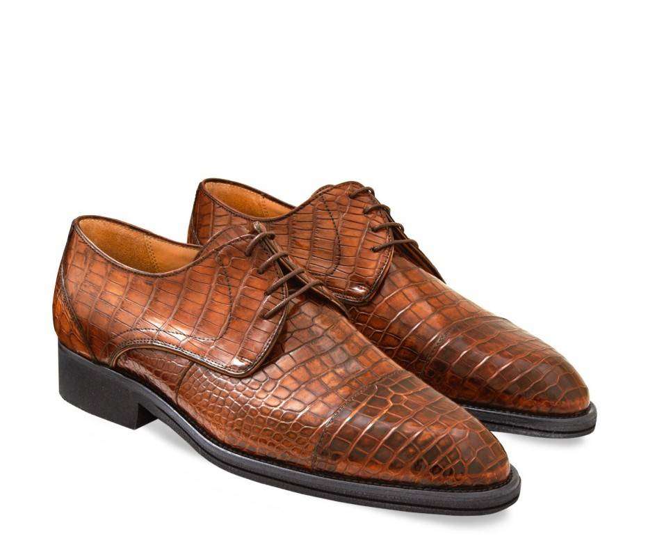 Pakerson DERBY FIRENZE ALLIGATORE MARRONE WOOD Italia