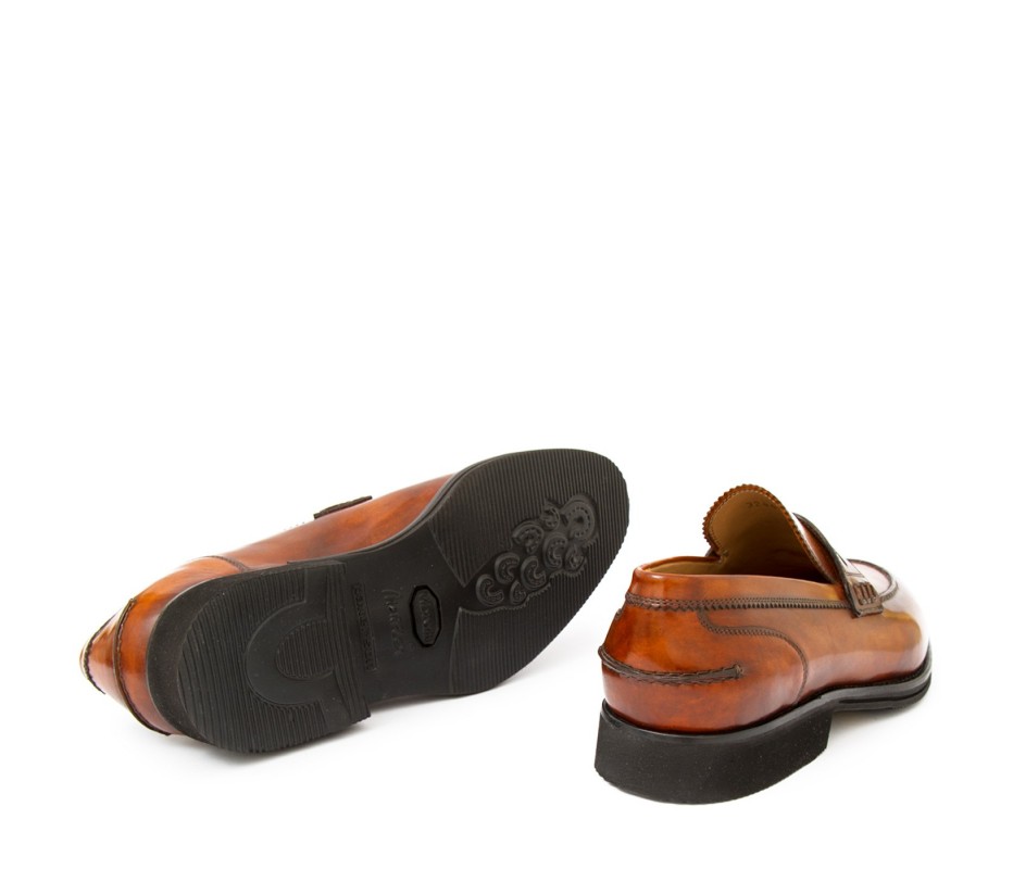 Pakerson MOCASSINO LUCCA PELLE MARRONE WOOD 2025
