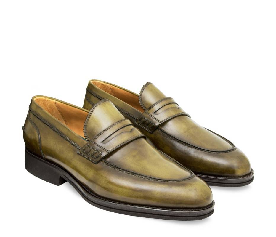 Pakerson MOCASSINO LUCCA PELLE VERDE OLIVA Vendita