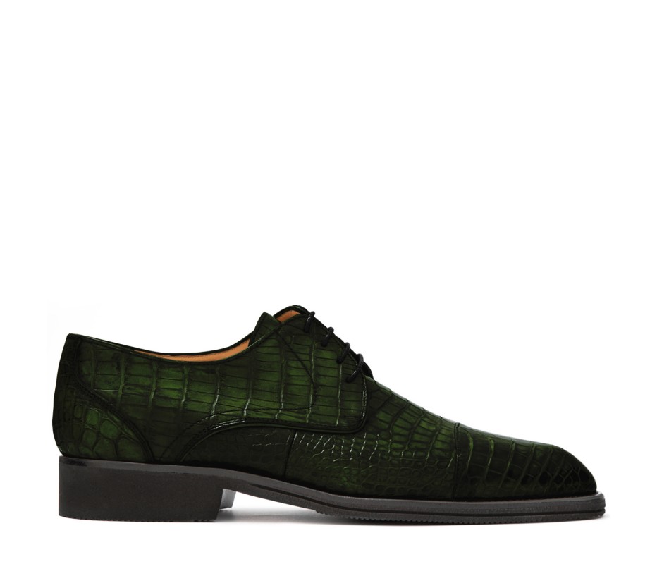 Pakerson DERBY FIRENZE ALLIGATORE VERDE TARTARUGA