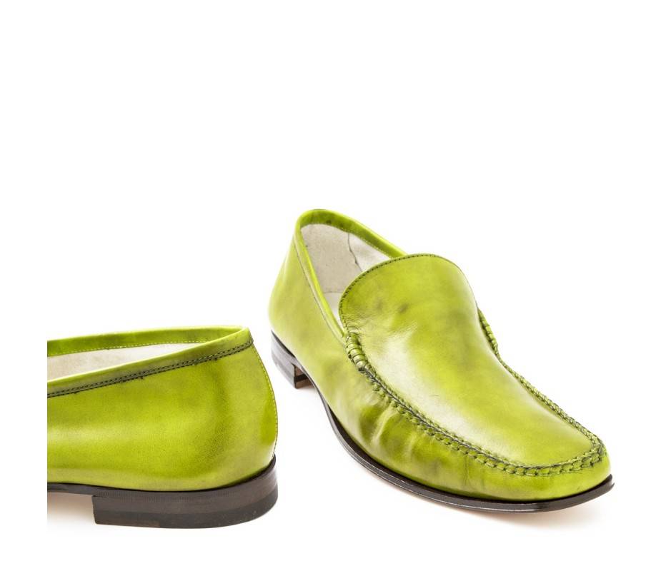 Pakerson MOCASSINO CERRETO PELLE VERDE PISTACCHIO Affare Del Giorno