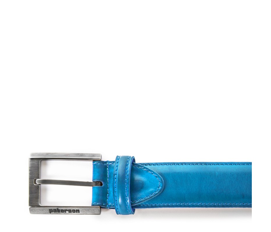 Pakerson FIBBIA VOLTERRA PELLE AZZURRO CIELO