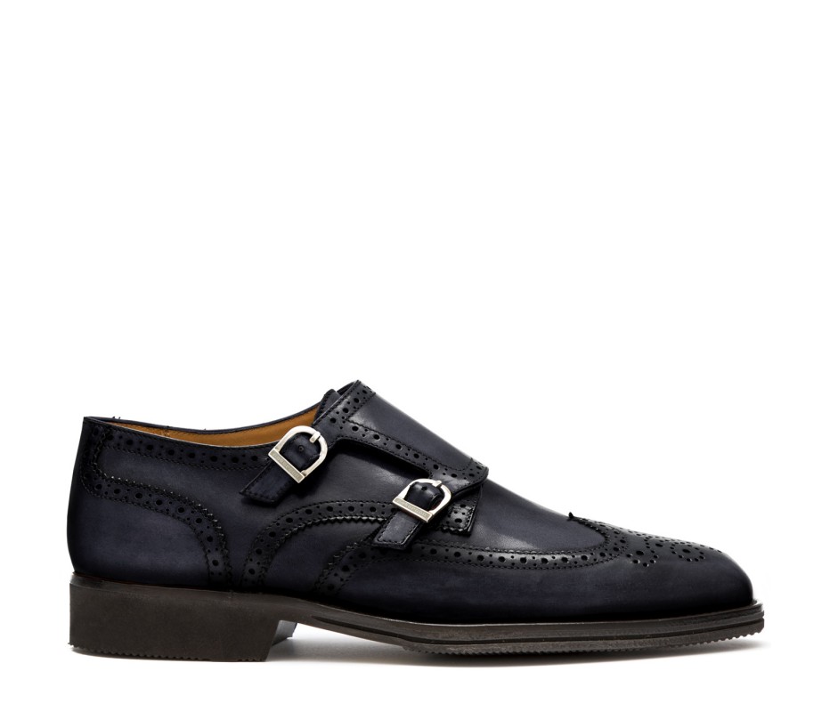 Pakerson DOPPIA FIBBIA SIENA PELLE GRIGIO STONE