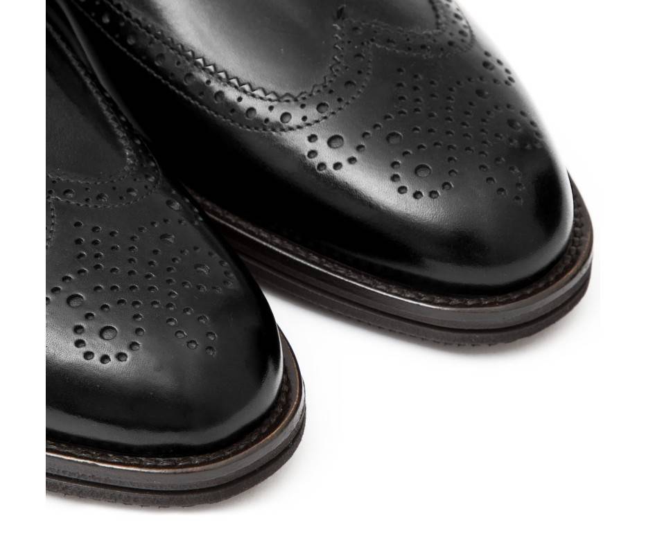 Pakerson DOPPIA FIBBIA SIENA PELLE NERA Sconto
