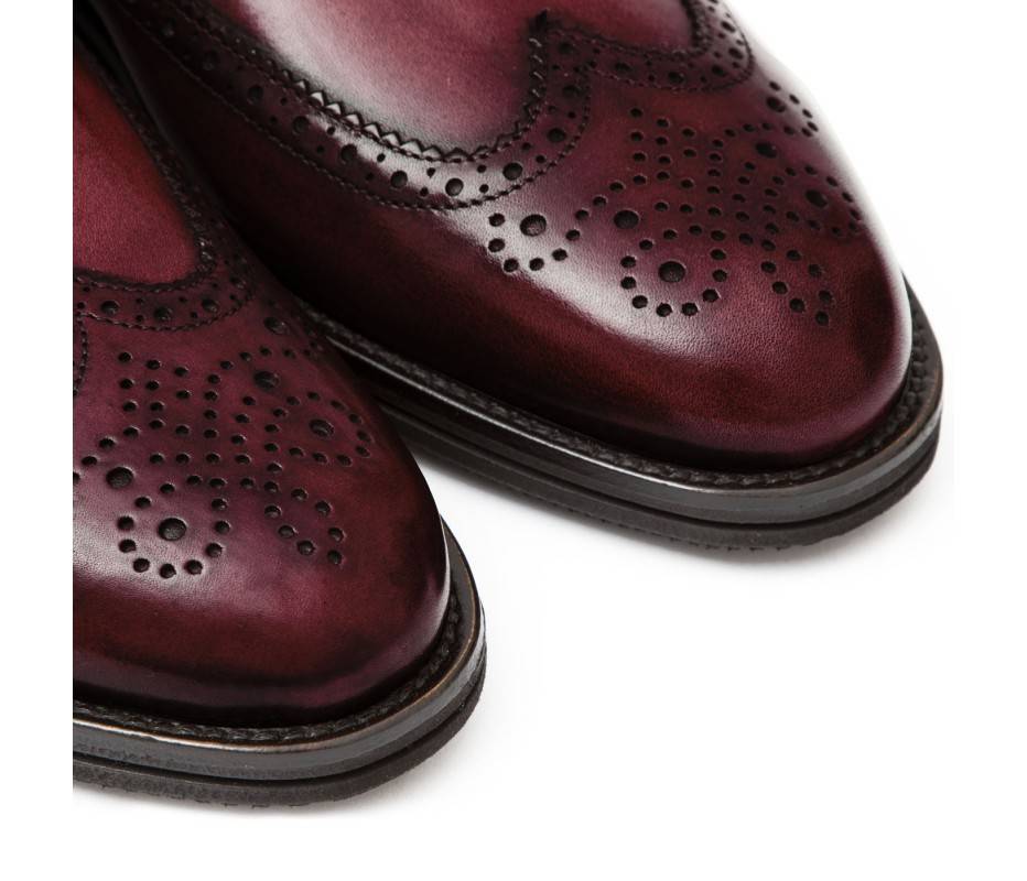 Pakerson DOPPIA FIBBIA SIENA PELLE BORDEAUX VINO Offerta