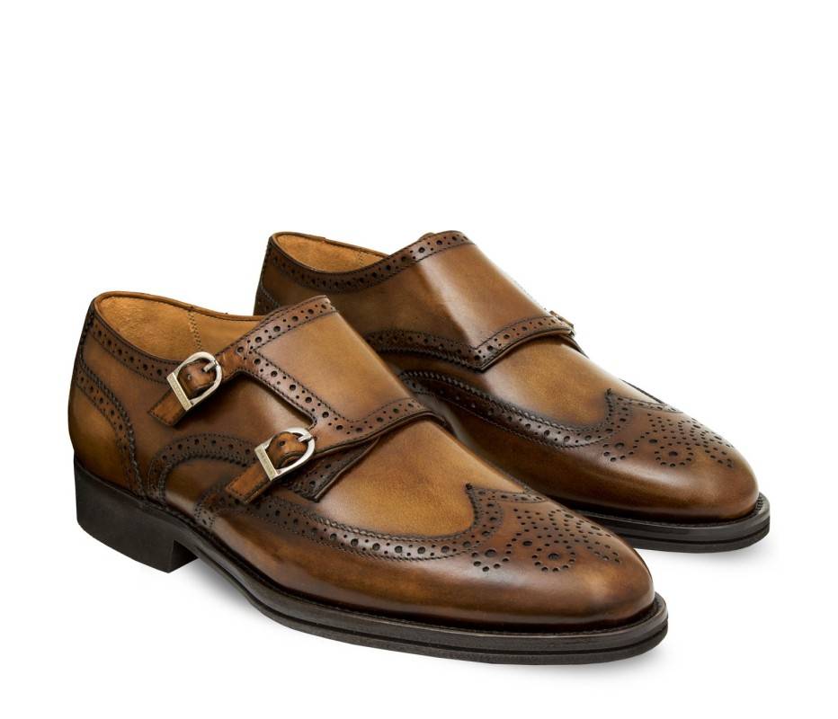 Pakerson DOPPIA FIBBIA SIENA PELLE MARRONE TIMBER Offerte