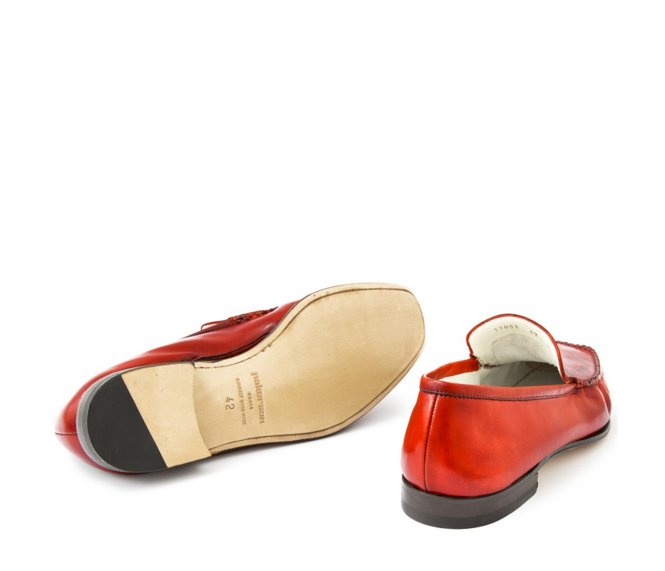 Pakerson MOCASSINO CERRETO PELLE ROSSA Moda