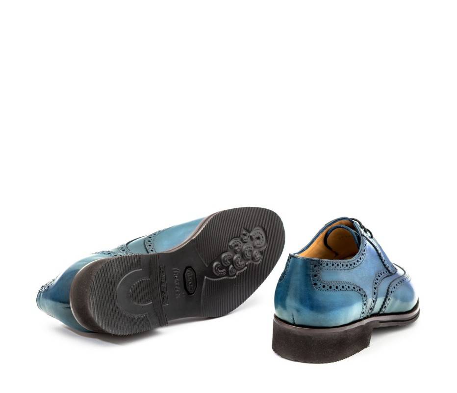 Pakerson DERBY PISA PELLE AZZURRO BAY Italy