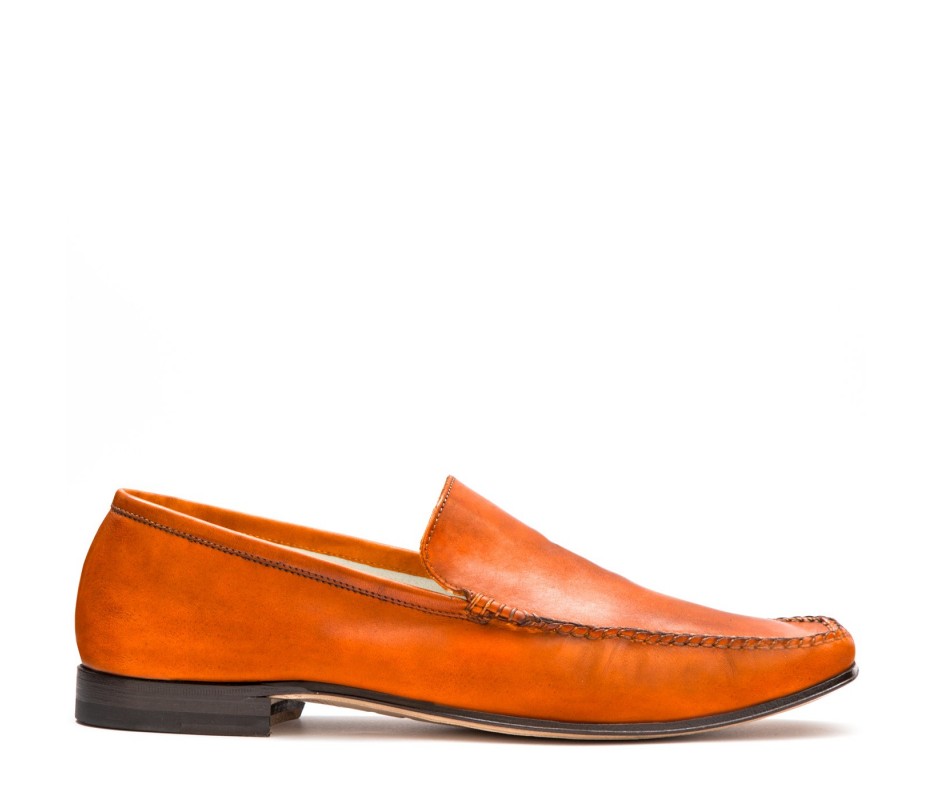 Pakerson MOCASSINO CERRETO PELLE ARANCIO