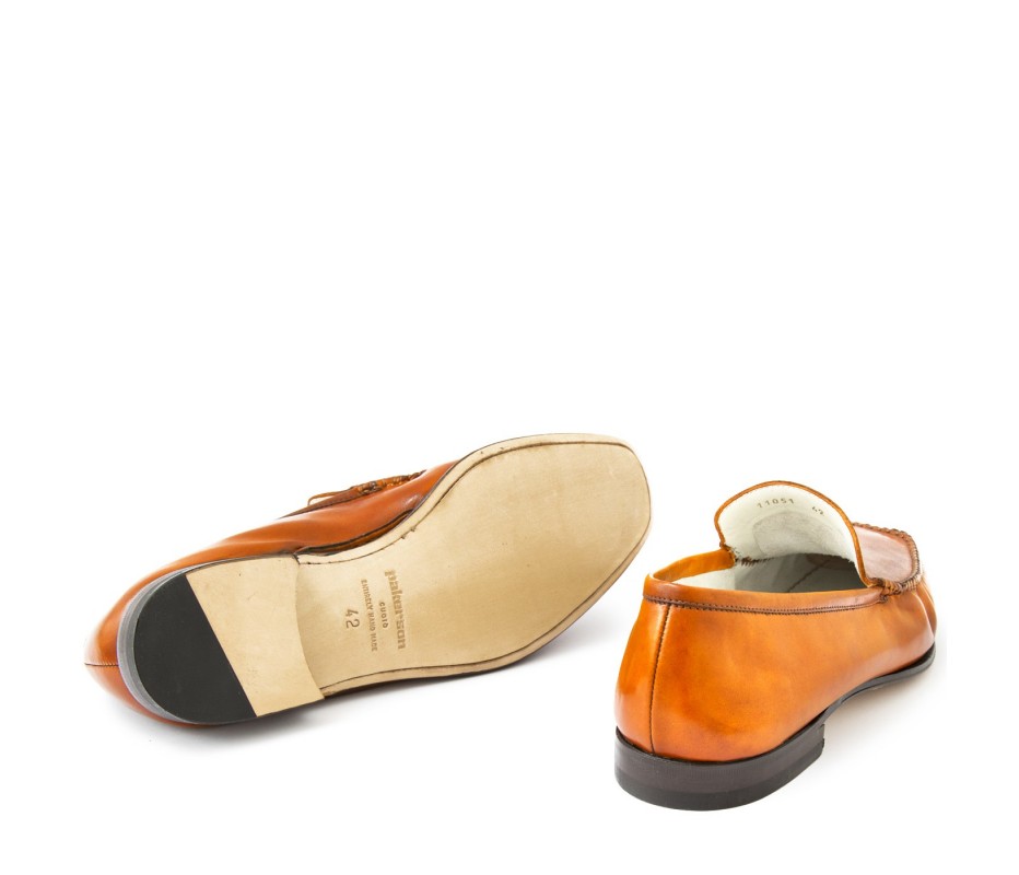 Pakerson MOCASSINO CERRETO PELLE ARANCIO Nuovo