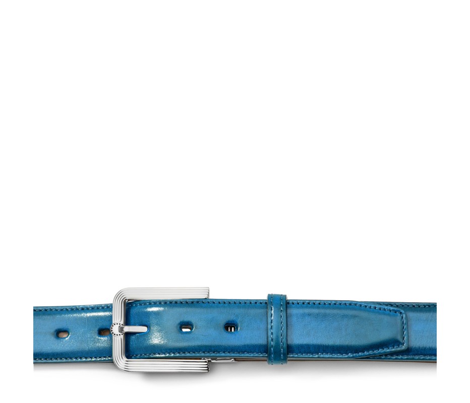 Pakerson FIBBIA FIESOLE PELLE AZZURRO BAY Soddisfazione Garantita
