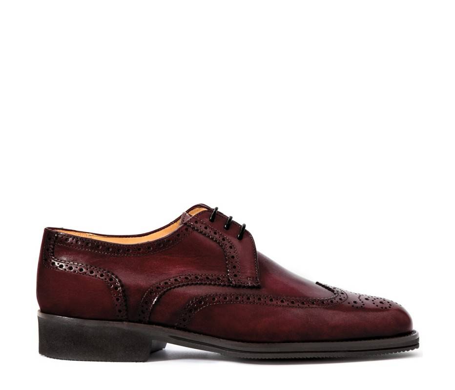 Pakerson DERBY PISA PELLE BORDEAUX VINO