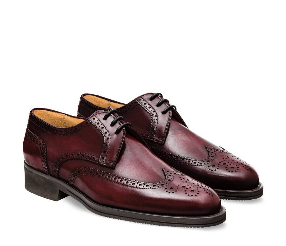 Pakerson DERBY PISA PELLE BORDEAUX VINO Qualità Garantita