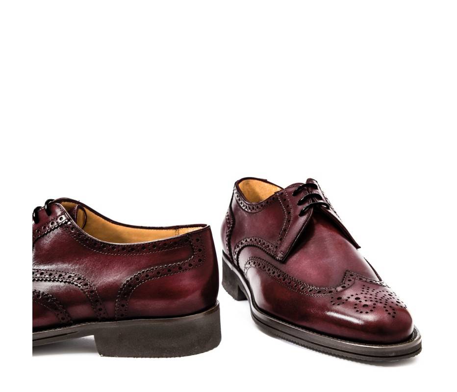 Pakerson DERBY PISA PELLE BORDEAUX VINO Qualità Garantita