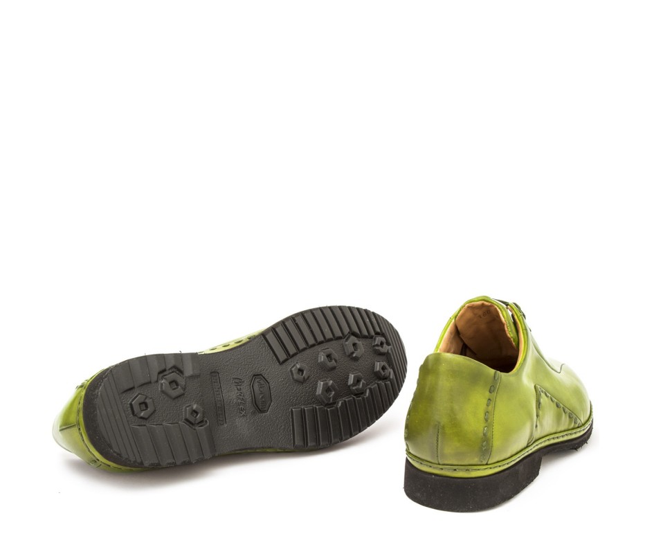 Pakerson DERBY BOLGHERI PELLE VERDE PISTACCHIO Saldi Di Fabbrica