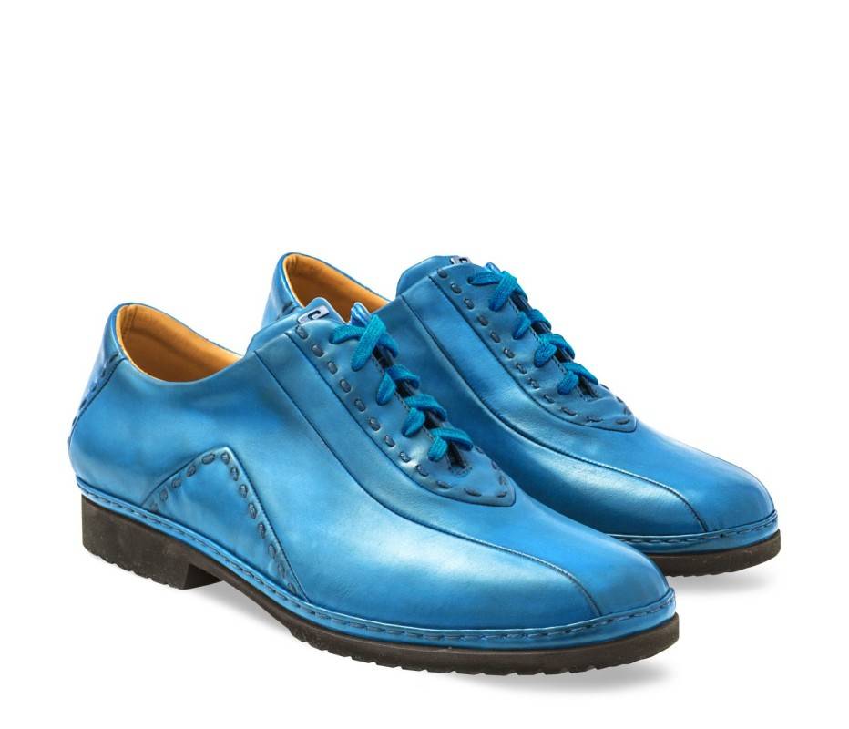 Pakerson DERBY BOLGHERI PELLE AZZURRO CIELO Negozio