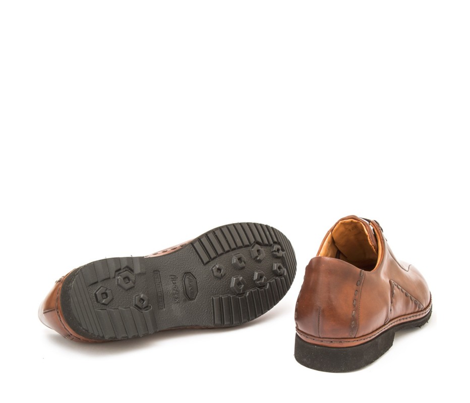 Pakerson DERBY BOLGHERI PELLE MARRONE TAN Spedizione Gratuita