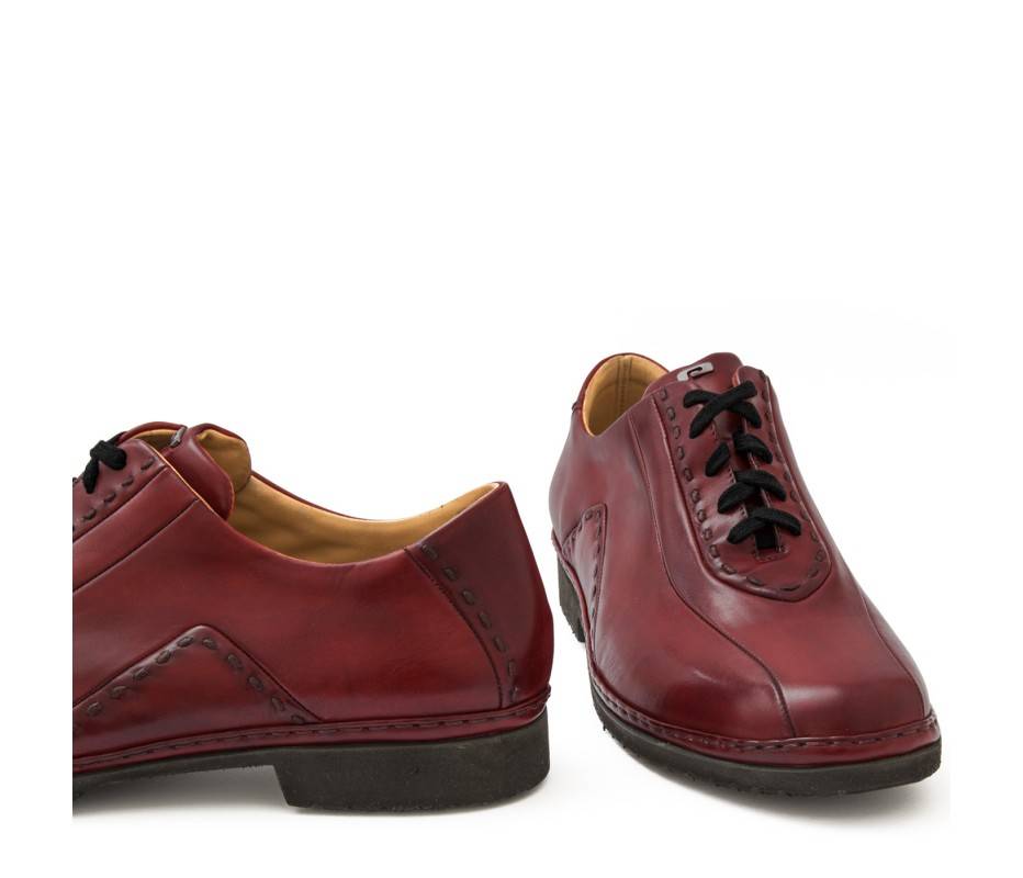 Pakerson DERBY BOLGHERI PELLE ROSSO BORDEAUX Soddisfazione Garantita