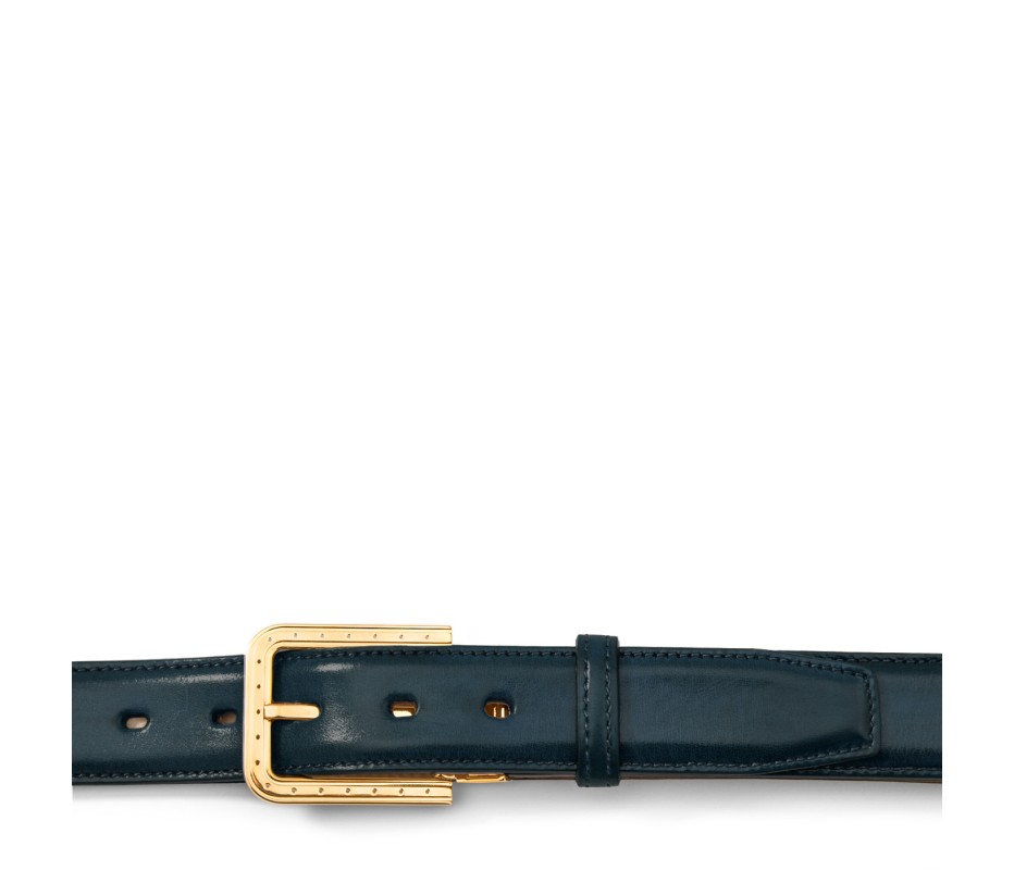 Pakerson FIBBIA RIPA PELLE BLU ISLAND Fino Al -60%