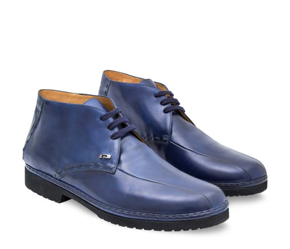 Pakerson POLACCHINO GREVE PELLE BLU NAVY Presa