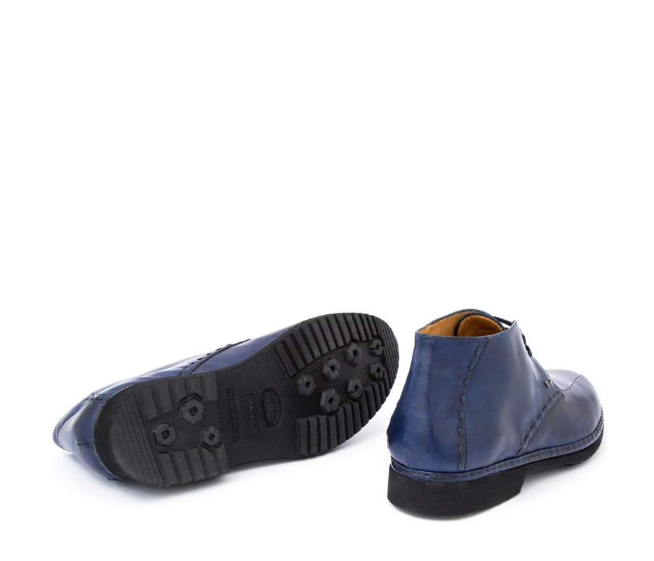 Pakerson POLACCHINO GREVE PELLE BLU NAVY Presa