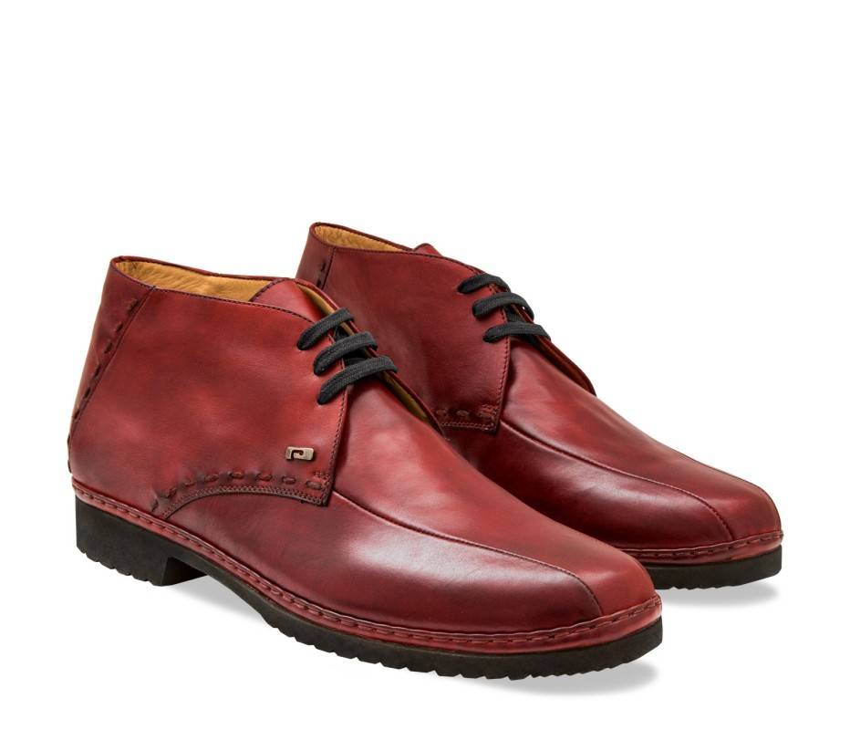 Pakerson POLACCHINO GREVE PELLE ROSSO BORDEAUX Vendita Calda