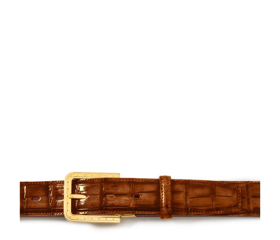 Pakerson FIBBIA RIPA ALLIGATORE MARRONE WOOD Italia