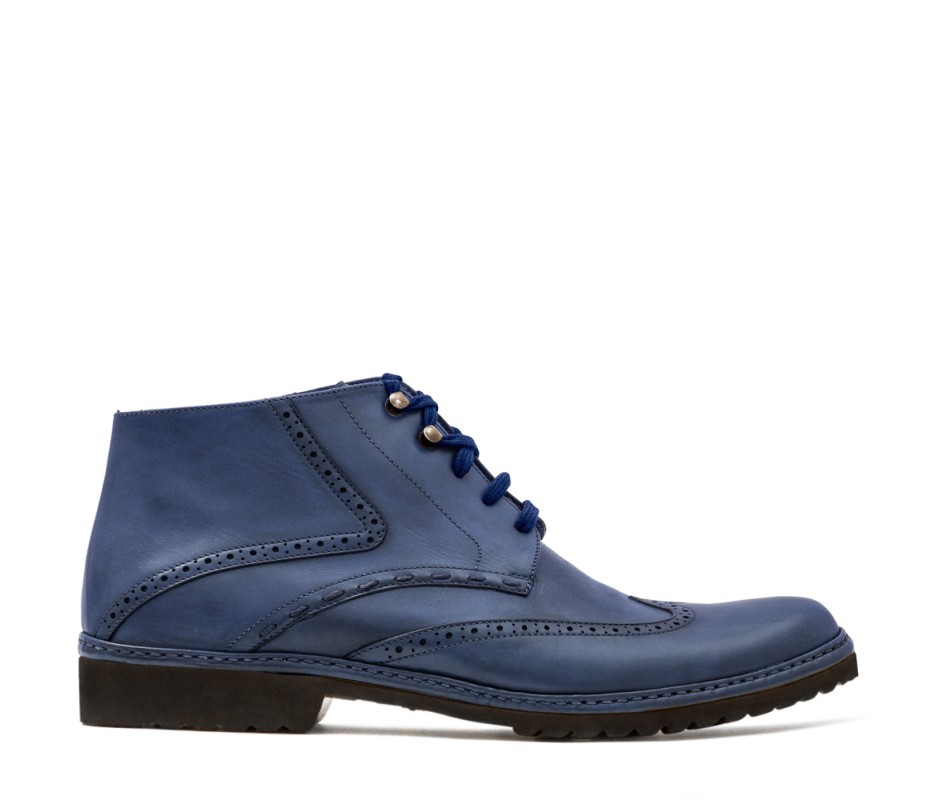 Pakerson POLACCHINO CERTALDO PELLE BLU NAVY