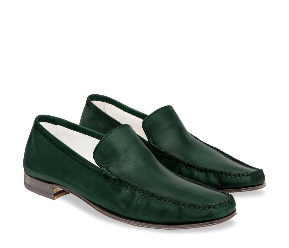 Pakerson MOCASSINO CERRETO PELLE VERDE INTENSO Outlet