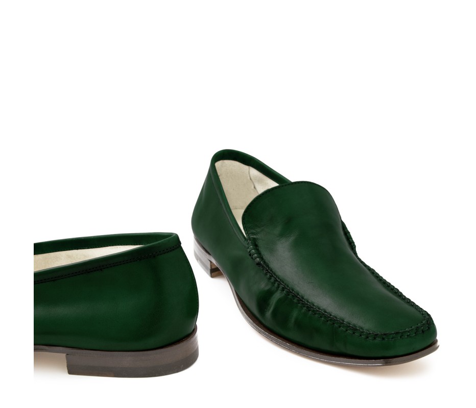Pakerson MOCASSINO CERRETO PELLE VERDE INTENSO Outlet