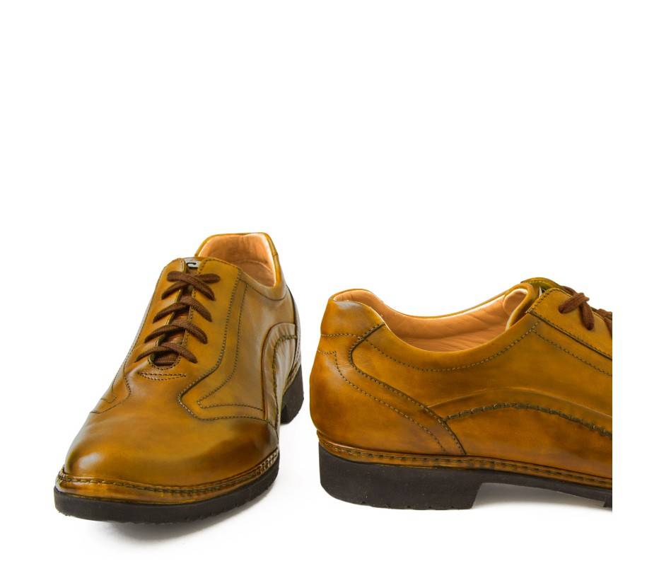 Pakerson DERBY PIENZA PELLE GIALLO SENAPE Offerte