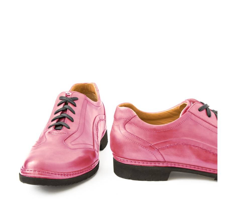 Pakerson DERBY PIENZA PELLE ROSA Vendita Calda