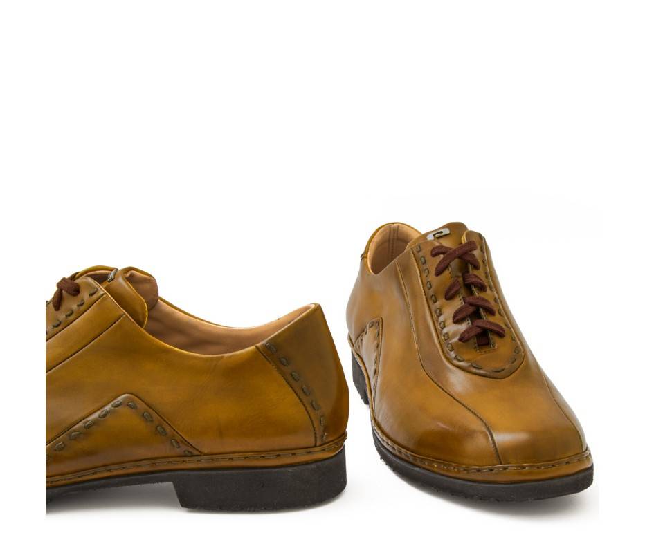 Pakerson DERBY BOLGHERI PELLE GIALLO SENAPE Saldi Di Fabbrica