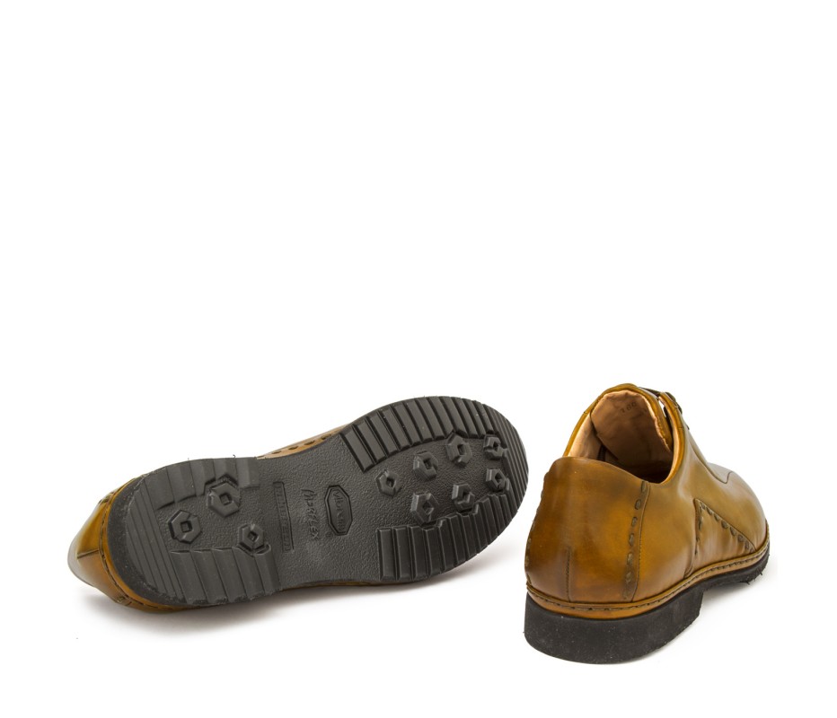 Pakerson DERBY BOLGHERI PELLE GIALLO SENAPE Saldi Di Fabbrica