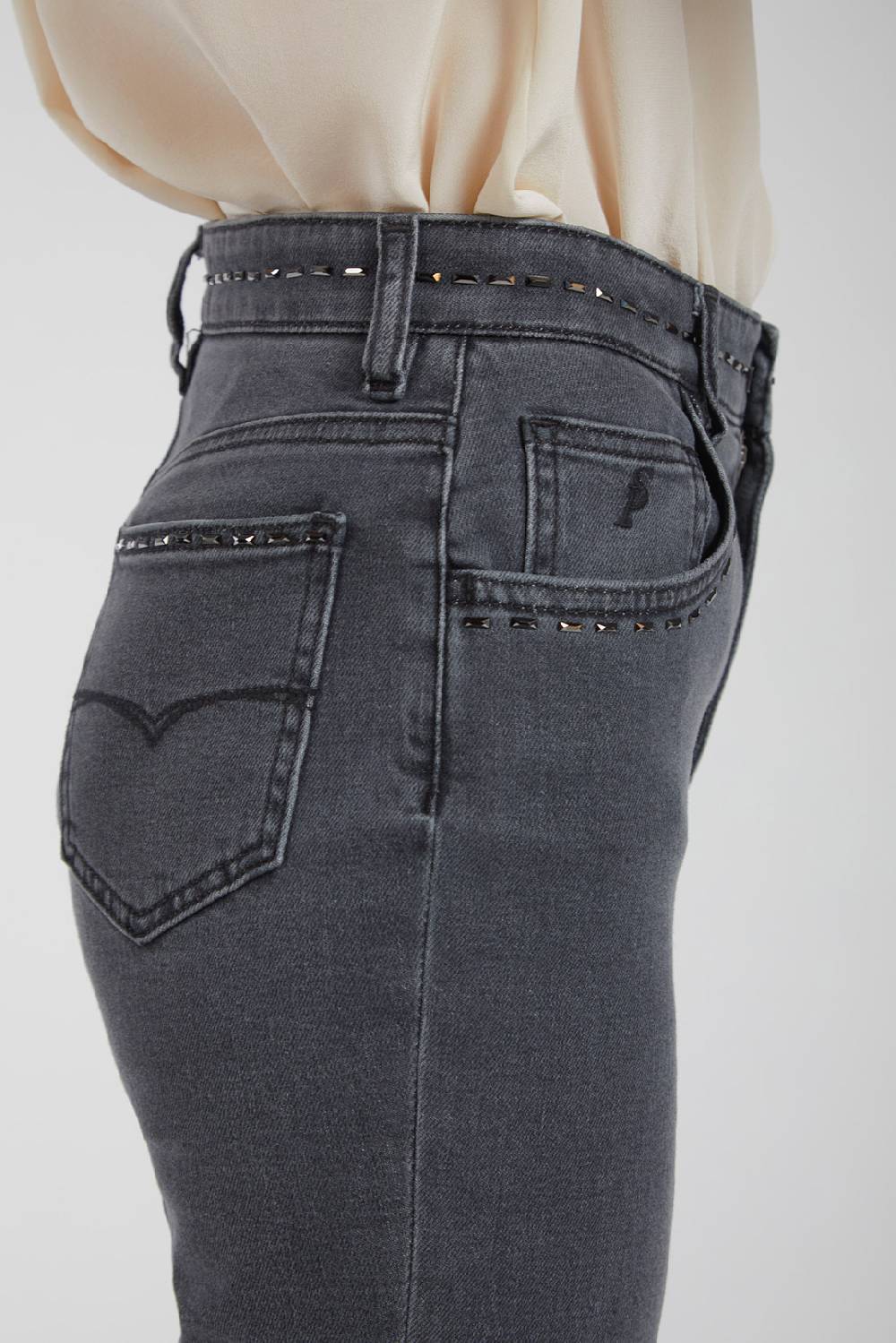 Piazza Sempione JENNIFER Pantalone 5 tasche bootcut in denim Prezzo Ridotto