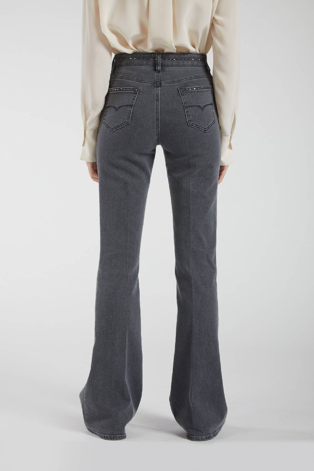 Piazza Sempione JENNIFER Pantalone 5 tasche bootcut in denim Prezzo Ridotto