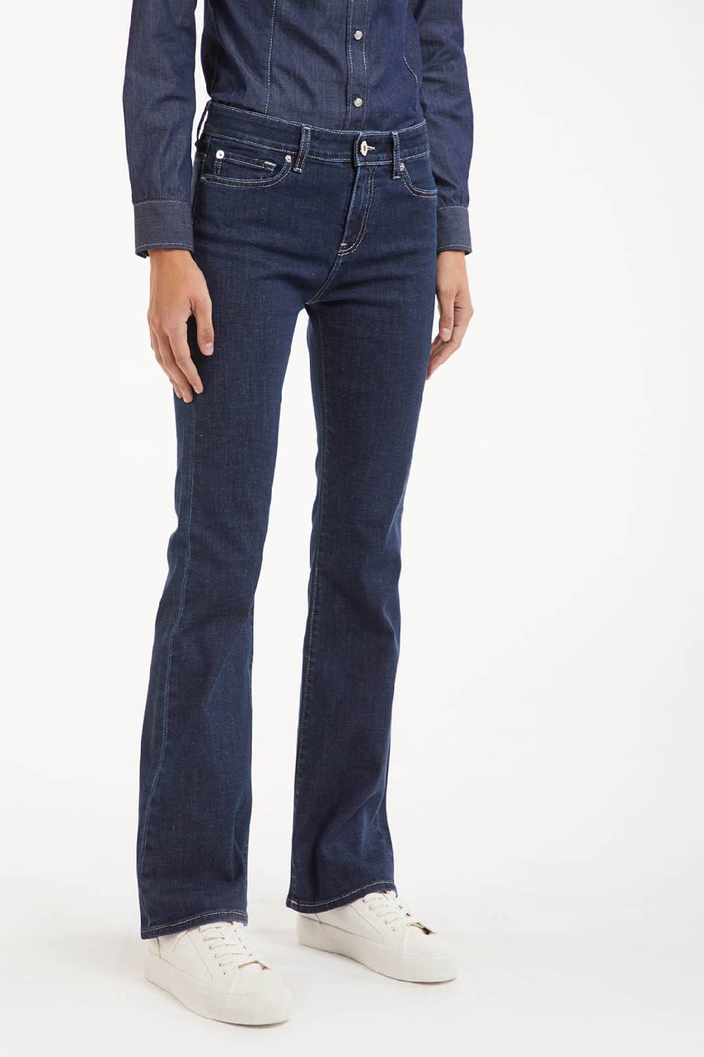 Piazza Sempione JENNIFER Pantalone in denim blu elasticizzato Vendita Economica