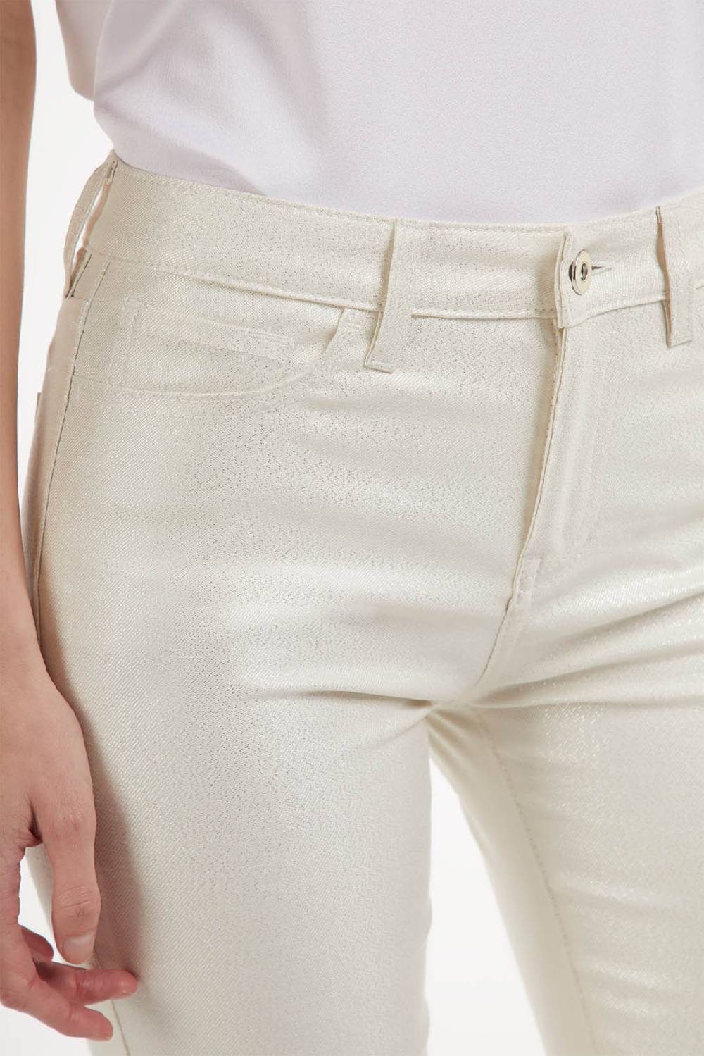 Piazza Sempione JENNIFER Pantalone bootcut effetto acqua Saldi Di Fabbrica