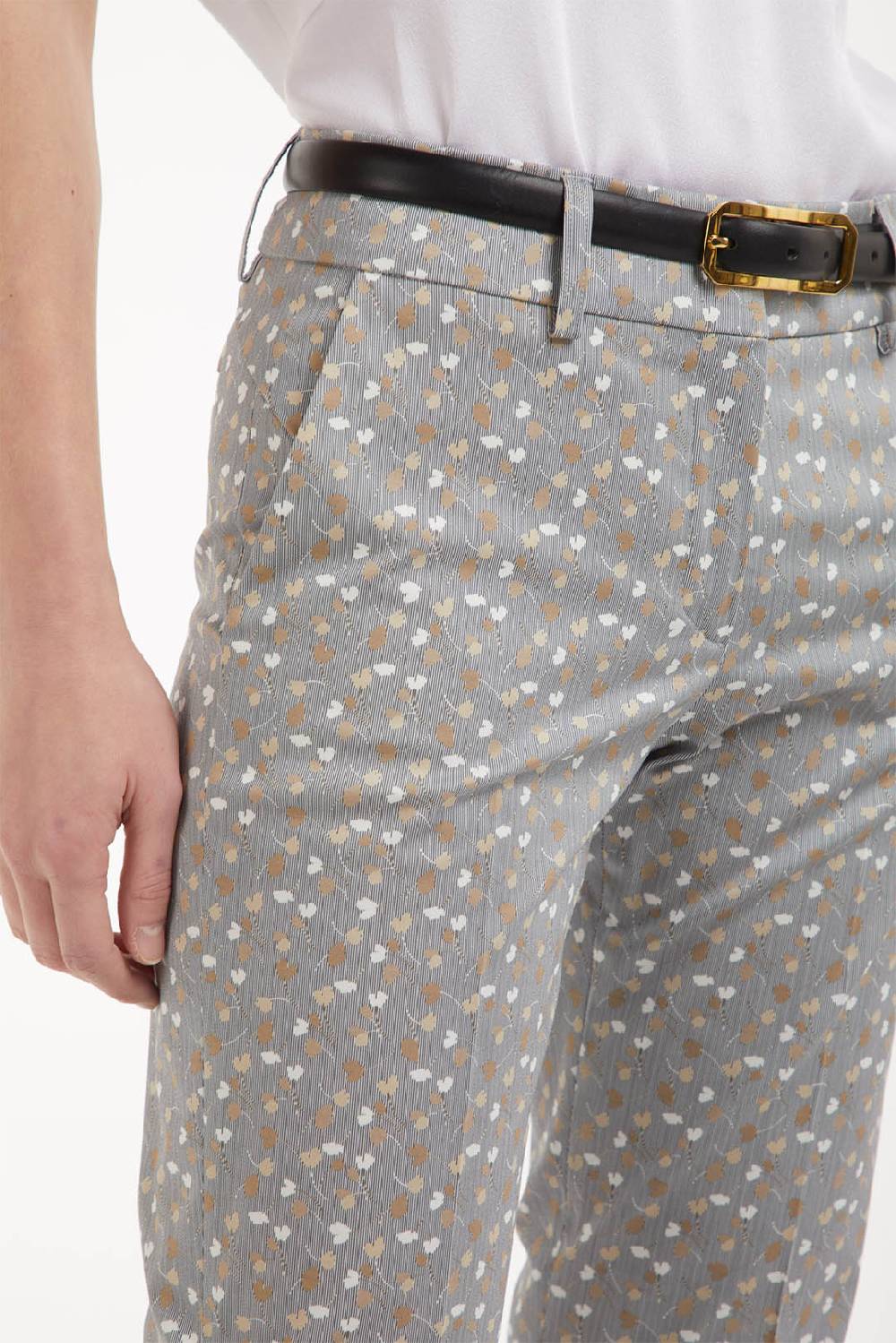 Piazza Sempione KIM Pantalone stampato con microfantasia In Saldo