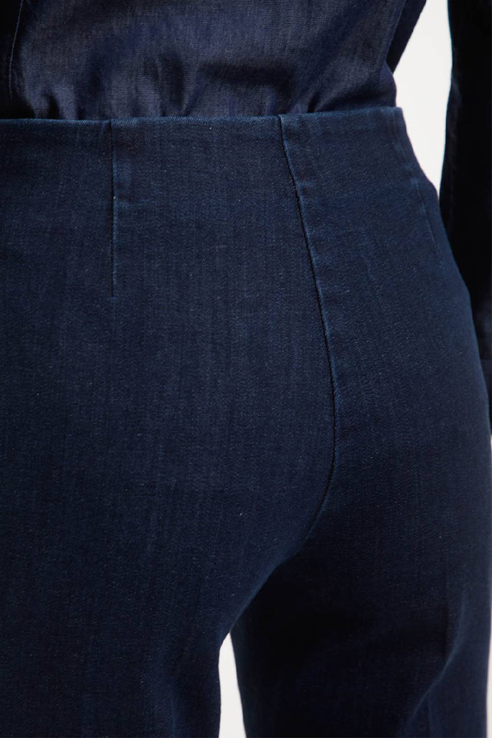 Piazza Sempione AUDREY pantalone iconico AUDREY in denim blu elasticizzato 2025
