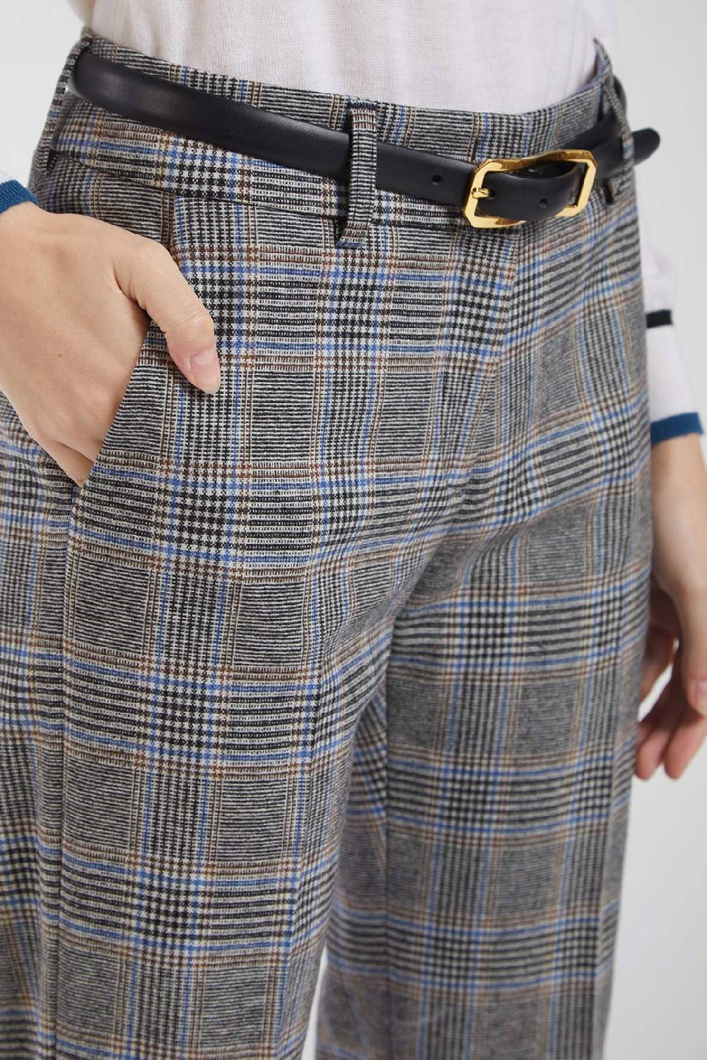 Piazza Sempione LUISA Pantalone Principe di Galles Consegna Veloce
