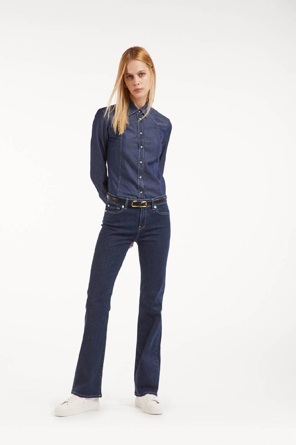Piazza Sempione Camicia western in denim 2025