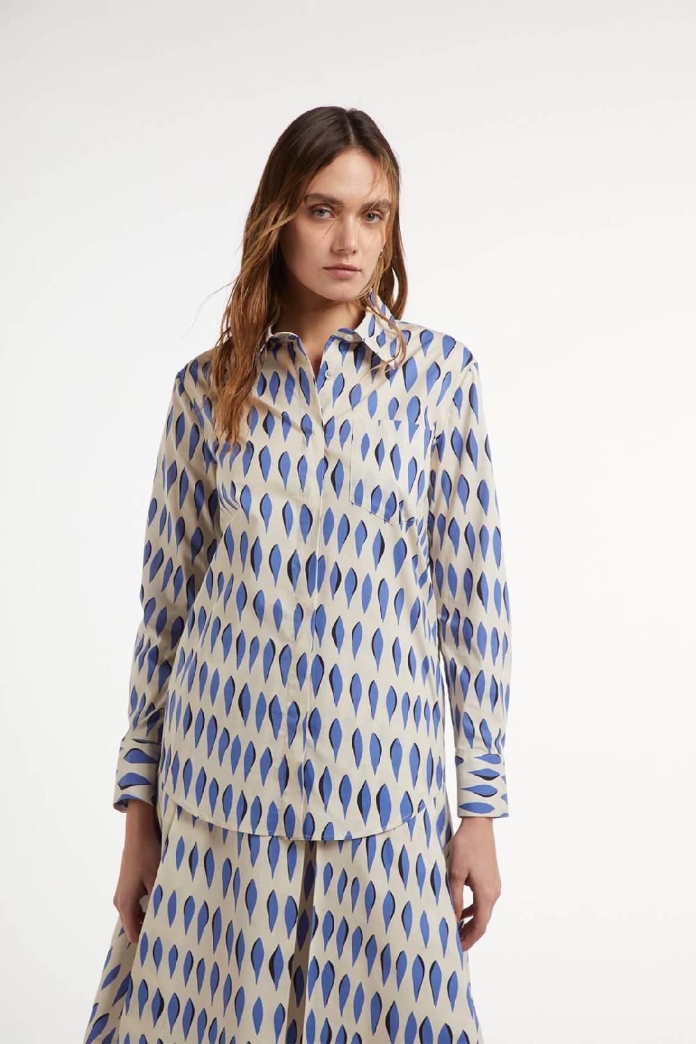 Piazza Sempione Camicia con stampa ogive In Linea