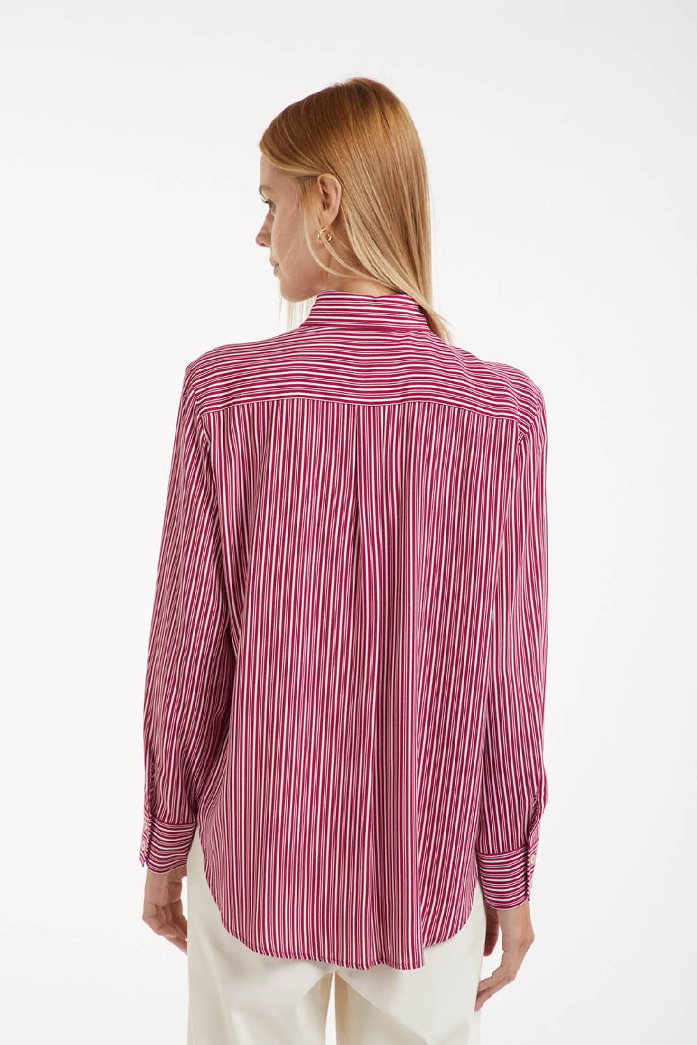 Piazza Sempione Camicia con stampa rigata Promozione