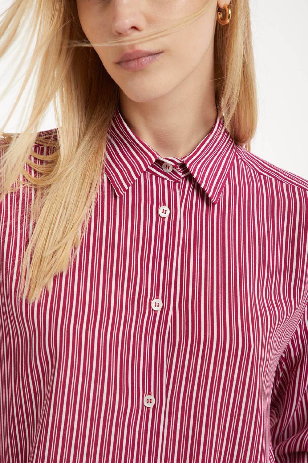 Piazza Sempione Camicia con stampa rigata Promozione