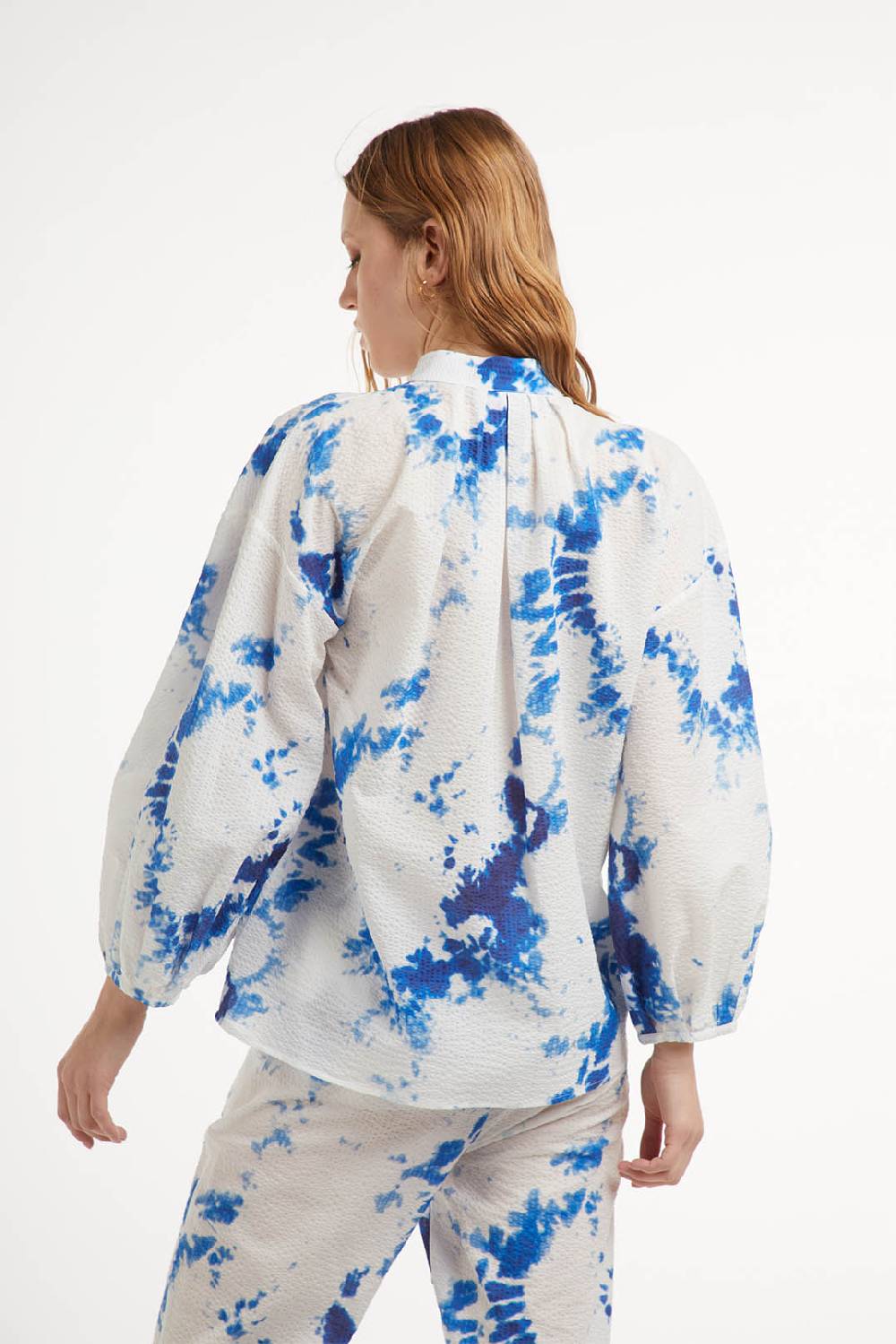 Piazza Sempione Camicia con stampa tie dye Sottocosto