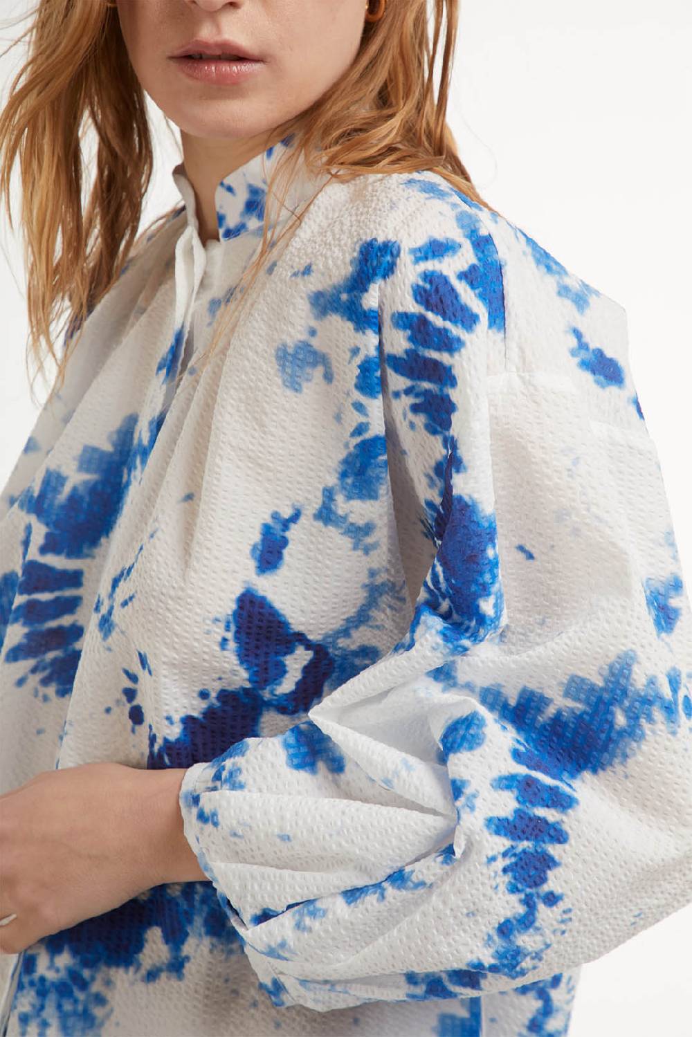 Piazza Sempione Camicia con stampa tie dye Sottocosto