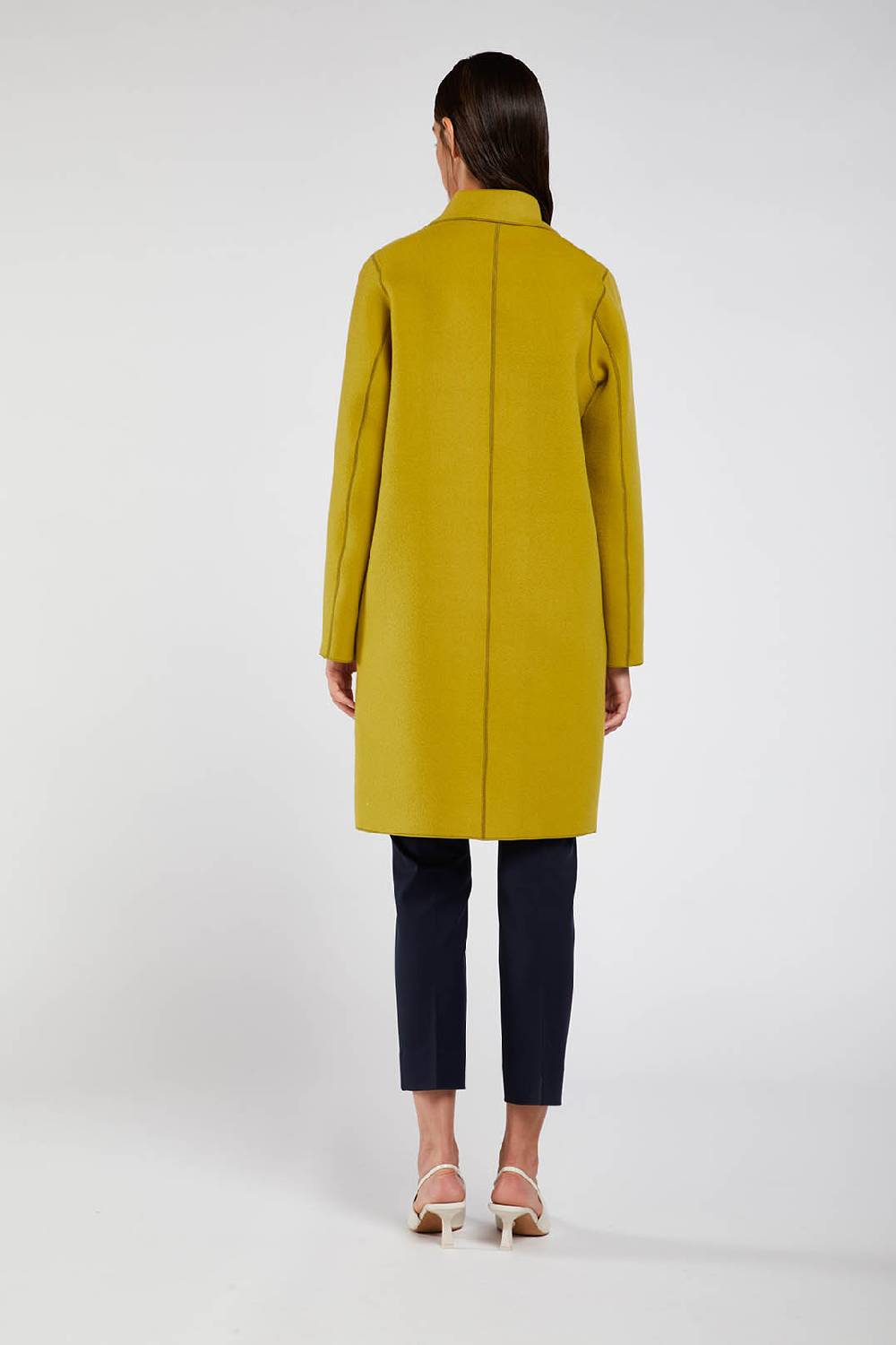 Piazza Sempione Cappotto in panno double fantasia check Vendite Flash