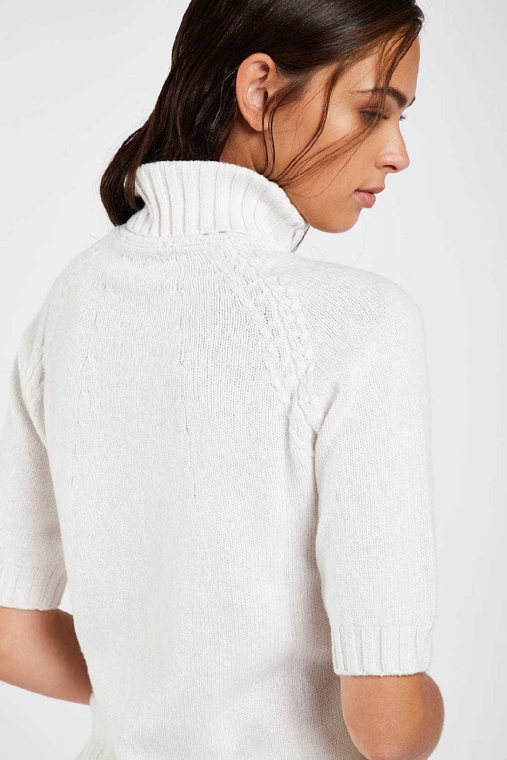 Piazza Sempione Dolcevita in viscosa e cashmere Vendita calda